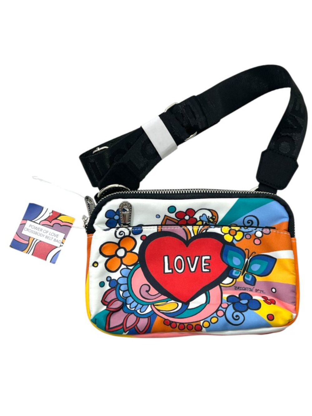 Brighton Power Of Love Crossbody Belt Bag New $78